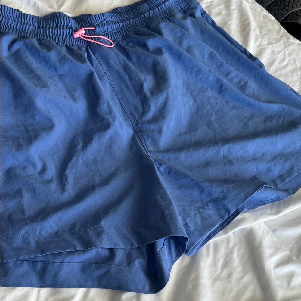 Old Navy Blue Shorts with Pink Accent